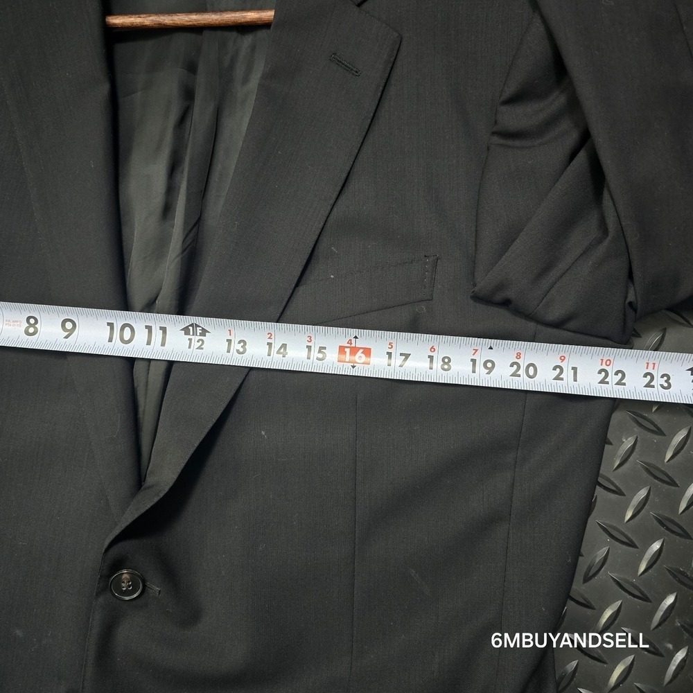 Ermenegildo Zegna Su Misura High Performance Black Wool Blazer Jacket 54R US 44R - Picture 14 of 16